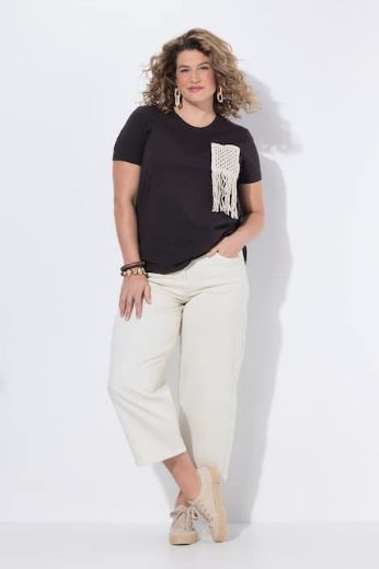 Moda za polnejše Hlače širokih nogavica traper plus velikost, xxl, Ulla Popken in Johann Popken (JP1880)