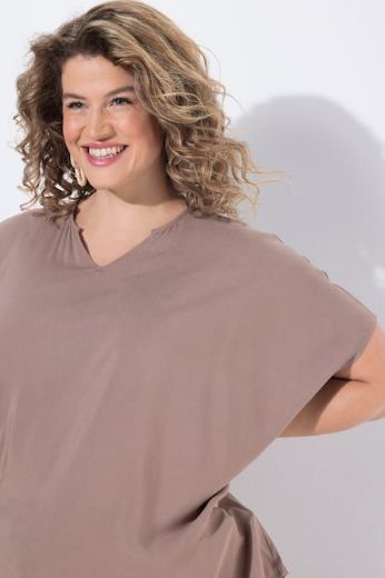 Moda za polnejše Tunika kratkih rukava s vezicom za zatezanje plus velikost, xxl, Ulla Popken in Johann Popken (JP1880)