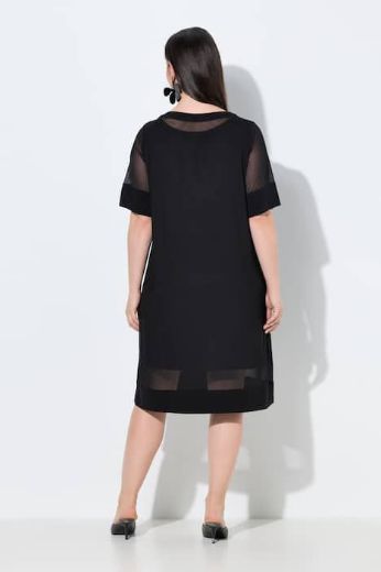 Moda za polnejše Haljina mrežasta 3/4 rukava plus velikost, xxl, Ulla Popken in Johann Popken (JP1880)