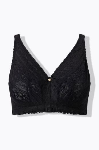 Moda za polnejše Grudnjak bez žice s dodatkom čipke plus velikost, xxl, Ulla Popken in Johann Popken (JP1880)