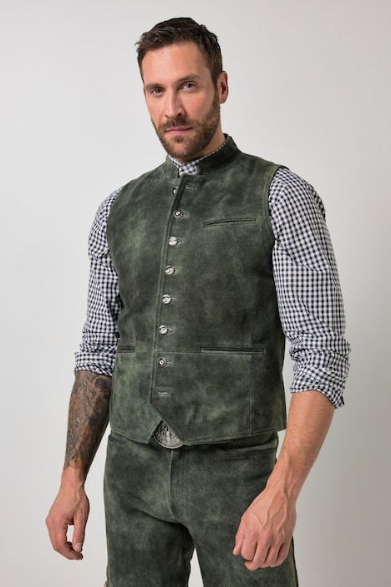 Moda za polnejše Prsluk kožni plus velikost, xxl, Ulla Popken in Johann Popken (JP1880)