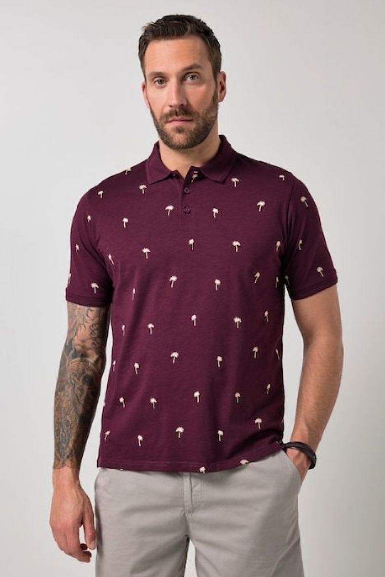 Moda za polnejše Majica polo kratkih rukava plus velikost, xxl, Ulla Popken in Johann Popken (JP1880)