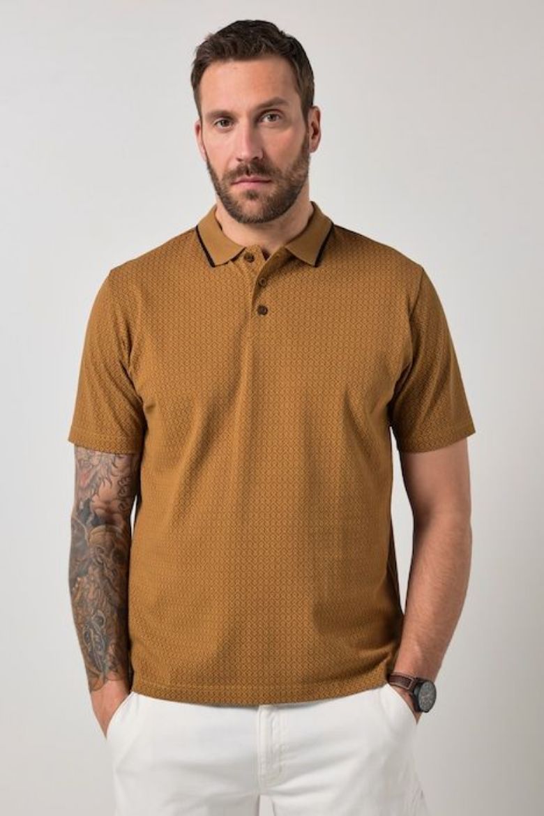 Moda za polnejše Majica polo kratkih rukava plus velikost, xxl, Ulla Popken in Johann Popken (JP1880)