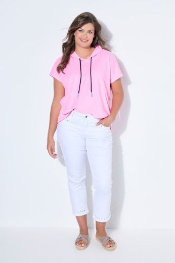 Moda za polnejše Hlače traper  7/8 nogavica plus velikost, xxl, Ulla Popken in Johann Popken (JP1880)