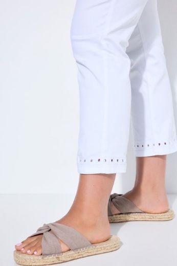 Moda za polnejše Hlače traper  7/8 nogavica plus velikost, xxl, Ulla Popken in Johann Popken (JP1880)