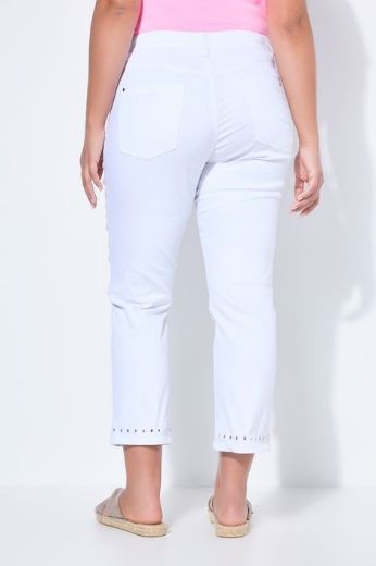 Moda za polnejše Hlače traper  7/8 nogavica plus velikost, xxl, Ulla Popken in Johann Popken (JP1880)