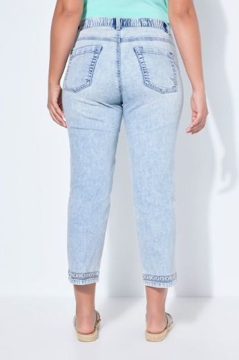 Moda za polnejše Hlače traper  7/8 nogavica plus velikost, xxl, Ulla Popken in Johann Popken (JP1880)