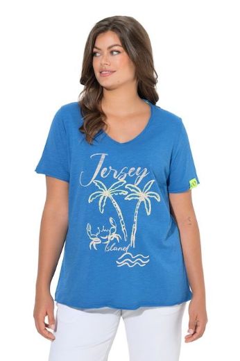 Moda za polnejše Majica kratkih rukava V izreza plus velikost, xxl, Ulla Popken in Johann Popken (JP1880)