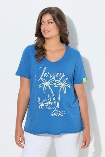 Moda za polnejše Majica kratkih rukava V izreza plus velikost, xxl, Ulla Popken in Johann Popken (JP1880)