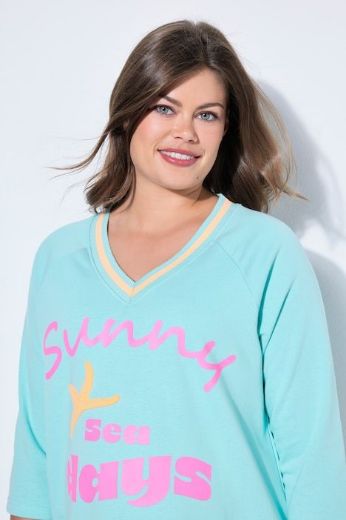 Moda za polnejše Majica 3/4 rukava V izreza plus velikost, xxl, Ulla Popken in Johann Popken (JP1880)