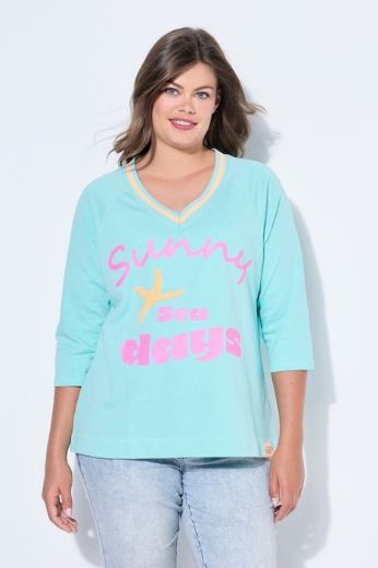 Moda za polnejše Majica 3/4 rukava V izreza plus velikost, xxl, Ulla Popken in Johann Popken (JP1880)