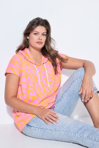 Moda za polnejše Majica kratkih rukava s kapuljačom plus velikost, xxl, Ulla Popken in Johann Popken (JP1880)