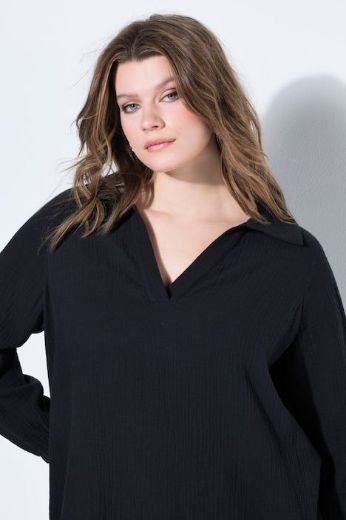 Moda za polnejše Majica dugih rukava od muslina plus velikost, xxl, Ulla Popken in Johann Popken (JP1880)