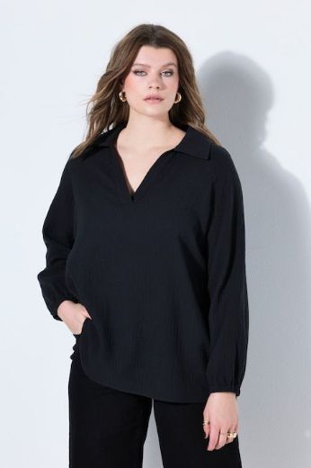 Moda za polnejše Majica dugih rukava od muslina plus velikost, xxl, Ulla Popken in Johann Popken (JP1880)