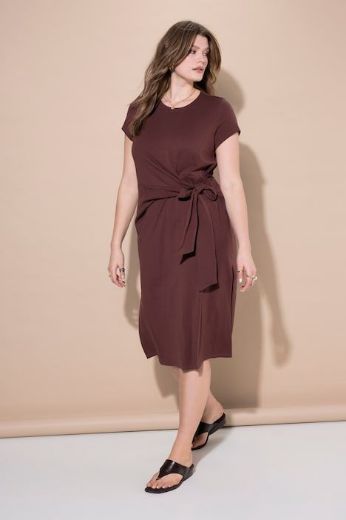 Moda za polnejše Haljina midi kratkih rukava A kroja plus velikost, xxl, Ulla Popken in Johann Popken (JP1880)