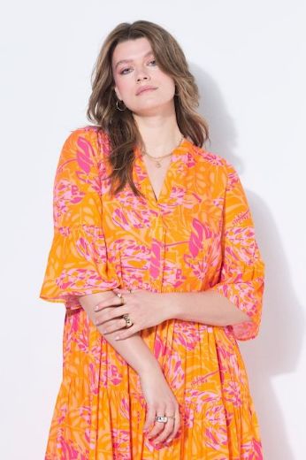 Moda za polnejše Haljina midi 3/4 rukava A kroja plus velikost, xxl, Ulla Popken in Johann Popken (JP1880)