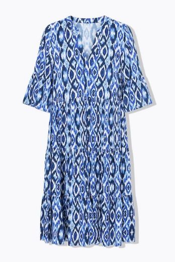 Moda za polnejše Haljina midi 3/4 rukava A kroja plus velikost, xxl, Ulla Popken in Johann Popken (JP1880)