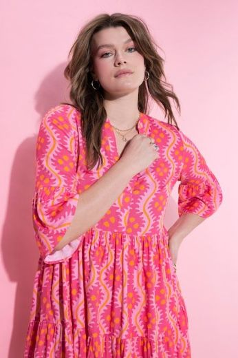 Moda za polnejše Haljina 3/4 rukava A kroja plus velikost, xxl, Ulla Popken in Johann Popken (JP1880)