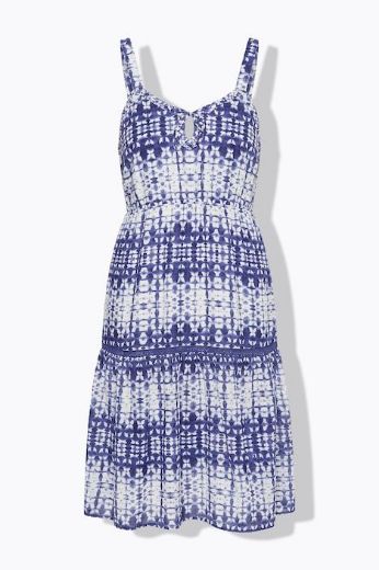 Moda za polnejše Haljina midi bez rukava A kroja plus velikost, xxl, Ulla Popken in Johann Popken (JP1880)