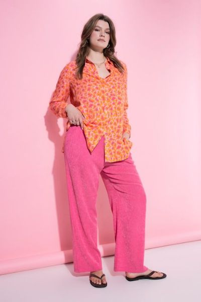 Slika Hlače širokih nogavica elastičnog struka