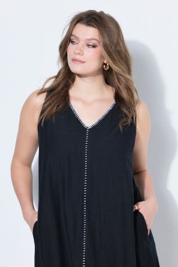 Moda za polnejše Haljina maxi bez rukava A kroja plus velikost, xxl, Ulla Popken in Johann Popken (JP1880)