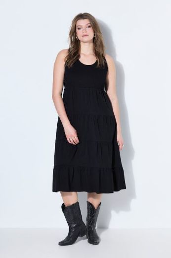 Moda za polnejše Haljina midi bez rukava A kroja plus velikost, xxl, Ulla Popken in Johann Popken (JP1880)