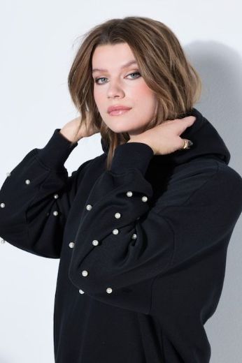 Moda za polnejše Majica dugih rukava s kapuljačom šireg kroja plus velikost, xxl, Ulla Popken in Johann Popken (JP1880)