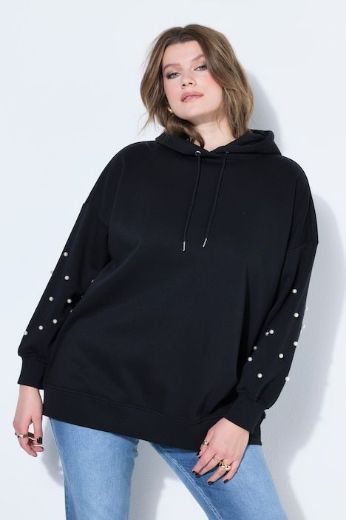 Moda za polnejše Majica dugih rukava s kapuljačom šireg kroja plus velikost, xxl, Ulla Popken in Johann Popken (JP1880)