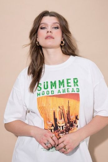 Moda za polnejše Majica kratkih rukava šireg kroja plus velikost, xxl, Ulla Popken in Johann Popken (JP1880)