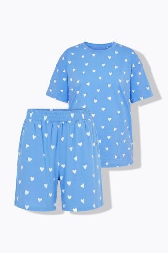 Moda za polnejše Pidžama kratkih rukava i kratkih nogavica plus velikost, xxl, Ulla Popken in Johann Popken (JP1880)