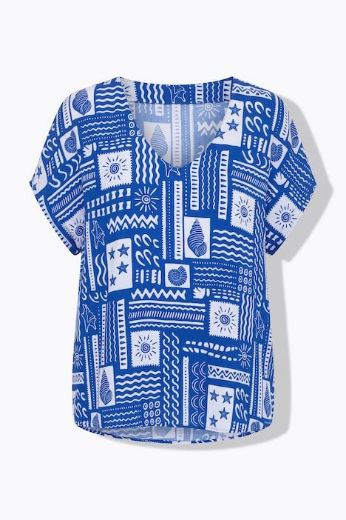 Moda za polnejše Bluza kratkih rukava šireg kroja plus velikost, xxl, Ulla Popken in Johann Popken (JP1880)