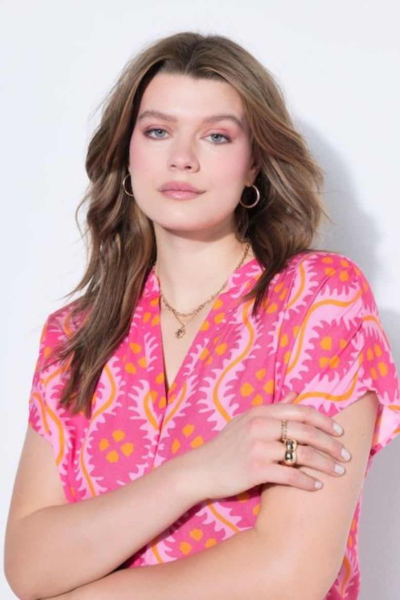 Moda za polnejše Bluza kratkih rukava šireg kroja plus velikost, xxl, Ulla Popken in Johann Popken (JP1880)