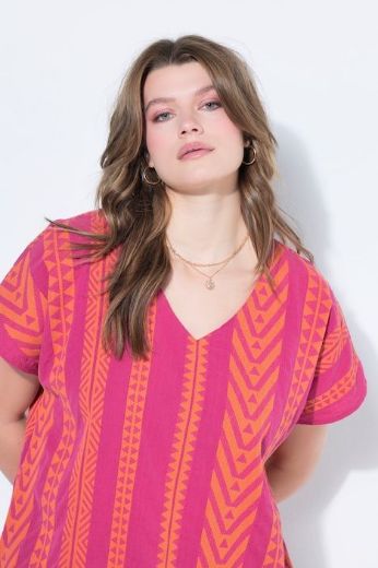 Moda za polnejše Bluza kratkih rukava šireg kroja plus velikost, xxl, Ulla Popken in Johann Popken (JP1880)