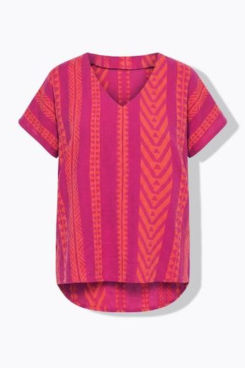 Moda za polnejše Bluza kratkih rukava šireg kroja plus velikost, xxl, Ulla Popken in Johann Popken (JP1880)