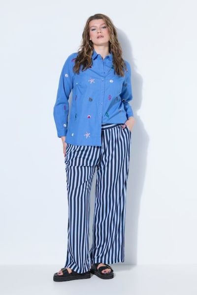 Slika Hlače širokih nogavica visokog struka