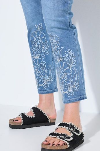 Moda za polnejše Hlače traper visokog struka plus velikost, xxl, Ulla Popken in Johann Popken (JP1880)