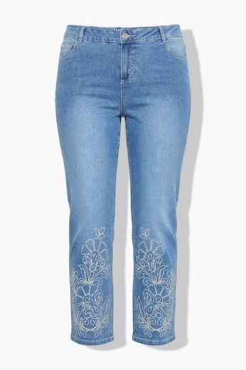 Moda za polnejše Hlače traper visokog struka plus velikost, xxl, Ulla Popken in Johann Popken (JP1880)