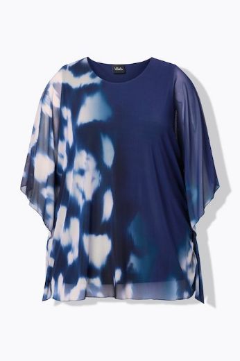 Moda za polnejše Bluza kratkih rukava šireg kroja plus velikost, xxl, Ulla Popken in Johann Popken (JP1880)