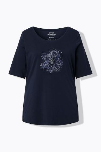 Moda za polnejše Majica kratkih rukava pamučna plus velikost, xxl, Ulla Popken in Johann Popken (JP1880)