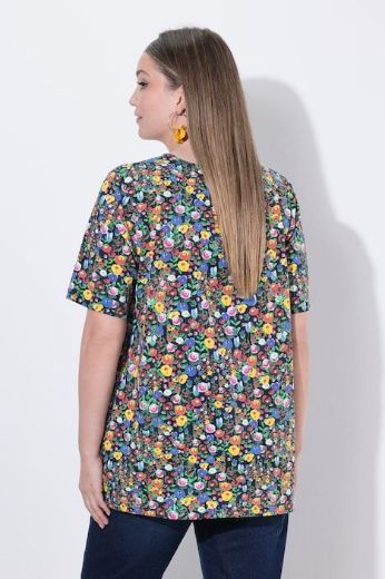 Moda za polnejše Majica kratkih rukava V izreza plus velikost, xxl, Ulla Popken in Johann Popken (JP1880)