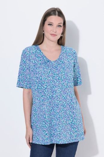 Moda za polnejše Majica kratkih rukava V izreza plus velikost, xxl, Ulla Popken in Johann Popken (JP1880)