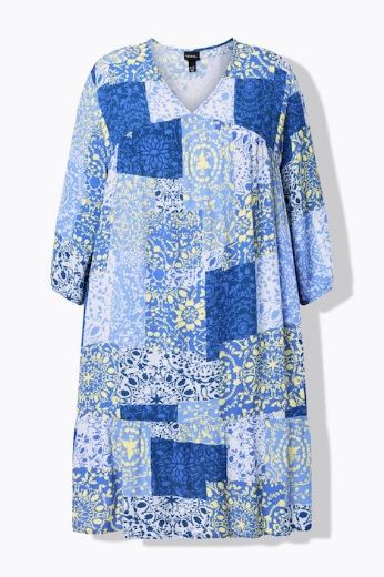 Moda za polnejše Haljina 3/4 rukava A kroja plus velikost, xxl, Ulla Popken in Johann Popken (JP1880)