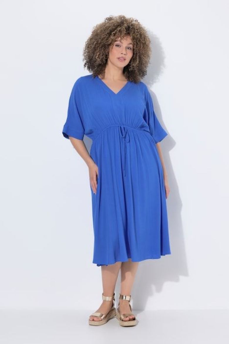 Moda za polnejše Haljina maxi kratkih rukava A kroja plus velikost, xxl, Ulla Popken in Johann Popken (JP1880)