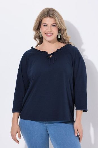 Moda za polnejše Majica 3/4 rukava pamučna plus velikost, xxl, Ulla Popken in Johann Popken (JP1880)