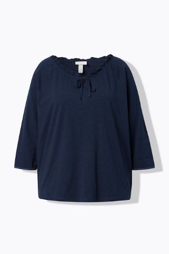 Moda za polnejše Majica 3/4 rukava pamučna plus velikost, xxl, Ulla Popken in Johann Popken (JP1880)