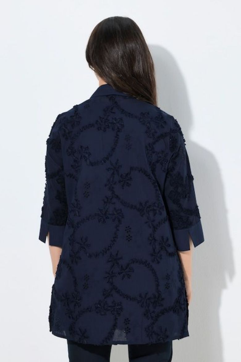 Moda za polnejše Bluza 3/4 rukava dužeg kroja plus velikost, xxl, Ulla Popken in Johann Popken (JP1880)