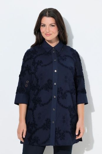 Moda za polnejše Bluza 3/4 rukava dužeg kroja plus velikost, xxl, Ulla Popken in Johann Popken (JP1880)