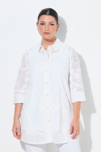 Moda za polnejše Bluza 3/4 rukava dužeg kroja plus velikost, xxl, Ulla Popken in Johann Popken (JP1880)