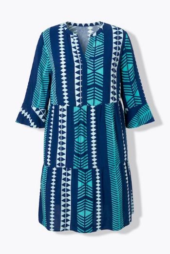 Moda za polnejše Haljina 3/4 rukava plus velikost, xxl, Ulla Popken in Johann Popken (JP1880)