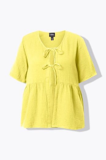 Moda za polnejše Bluza kratkih rukava muselin plus velikost, xxl, Ulla Popken in Johann Popken (JP1880)